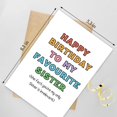 thumbnail image 2 of Tarjeta de cumpleaños Naixiwen Sweet Funny «Cute Bestie» Sister, 2 of 6