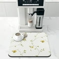 thumbnail image 2 of Bright Yellow Fresh Lemon Fruit Coffee Station Mat Absorbent Rubber Backed Drying Mat for Kitchen Counter Vintage Floral Summer Style, 2 of 7