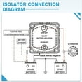thumbnail image 5 of Smart Dual Battery Isolator 12V 140A Digital Voltage Sensitive Relay VSR Split Charge for Campers Car RV Marine Truck,1x Smart Dual Battery Isolator kit,Photo Color, 5 of 5