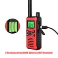 thumbnail image 5 of Walkie Talkies，Channel 2 Pack Walkie Talkies FRS/GMRS 462-467MHZ Two Way Radio Up to 5000Meters/3.1Miles Range Handheld Interphone Red, 5 of 7