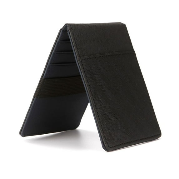 Anti-degaussing Secure Anti-theft Ultrathin Coins Pocket Card Holder Leather RFID Blocking Protector Credit Card Holder Card Sleeves RFID Card Case Rfid Wallet DARK BLUE