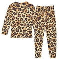 thumbnail image 2 of Leopard Print Pattern Cotton Pajamas 2 Piece Set Sleepwear Soft and Comfortable Homewear Nightwear, 2 of 7