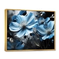 thumbnail image 2 of Designart "Grey And Blue Botanical Euphony I" Abstract Botanicals Floater Framed Canvas Print, 2 of 7