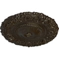 thumbnail image 3 of Ekena Millwork 21"OD x 2"P Marseille Ceiling Medallion (Fits Canopies up to 7 3/8"), Hand-Painted Stone Hearth Crackle, 3 of 6