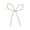C Clear, variant on Pearl Bow Christmas Tree Decorations, White Beaded Hanging Ornament for Home, Wedding and Party Decor