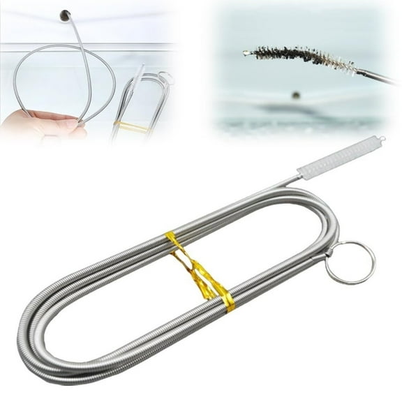 Flexible Stainless Steel Crevice Cleaning Brush,Scrub Brush with Long Handle