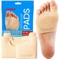 thumbnail image 1 of Almohadillas metatarsales VISMOS con gel, alivio del dolor, 2 pares, 1 of 8