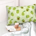 thumbnail image 4 of Cauagu Avocado With Leaf And Flower Print Pillow Covers with Envelope Closure,1PC Pillow Cases Decorative Pillow Case for Bed & Couch, Pillows Not Included-16"x24", 4 of 6