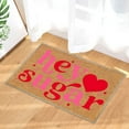thumbnail image 5 of Valentine's Day Coir Doormat Valentines Loved Welcome Doormat Outdoor Entrance Coir Non-slip Indoor Home Decor Front Door Mats Seasonal Holiday Floor Mat Anniversary Valentine's Day Decorations, 5 of 6