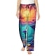 thumbnail image 1 of Balery Hawaiian Island Dolphin Pantalones de pijama para mujer, pijamas ultraligeros, pantalones de estar por casa-X-Large, 1 of 6