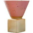 thumbnail image 1 of HUGFEGWE Coarse Pottery Coffee Mug with Base, 200ml/6.7oz Creative Triangular Cone Shape Porcelain Mug, Personalized Small Water Espresso Cups Novelty Stoneware Funnel Coffee Tea Cup Set U2537-22825, 1 of 9