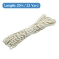 thumbnail image 2 of Uxcell Twisted Cord Trim 22 Yard 0.12 inch 3-Ply Twine Braided Rope Shiny Thread String Cream, 2 of 7