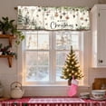 thumbnail image 6 of Merry Christmas Valances for Windows 54x18 Inch Xmas Pine Trees Boho Curtain Valance for Kitchen Bathroom Living Room Bedroom Decor, 6 of 7