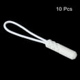 thumbnail image 3 of Uxcell Zipper Pulls Extension Handle Cord, 10 Pack Finger Use Plastic Cylindrical Head Tab Tag Extender, White, 3 of 5
