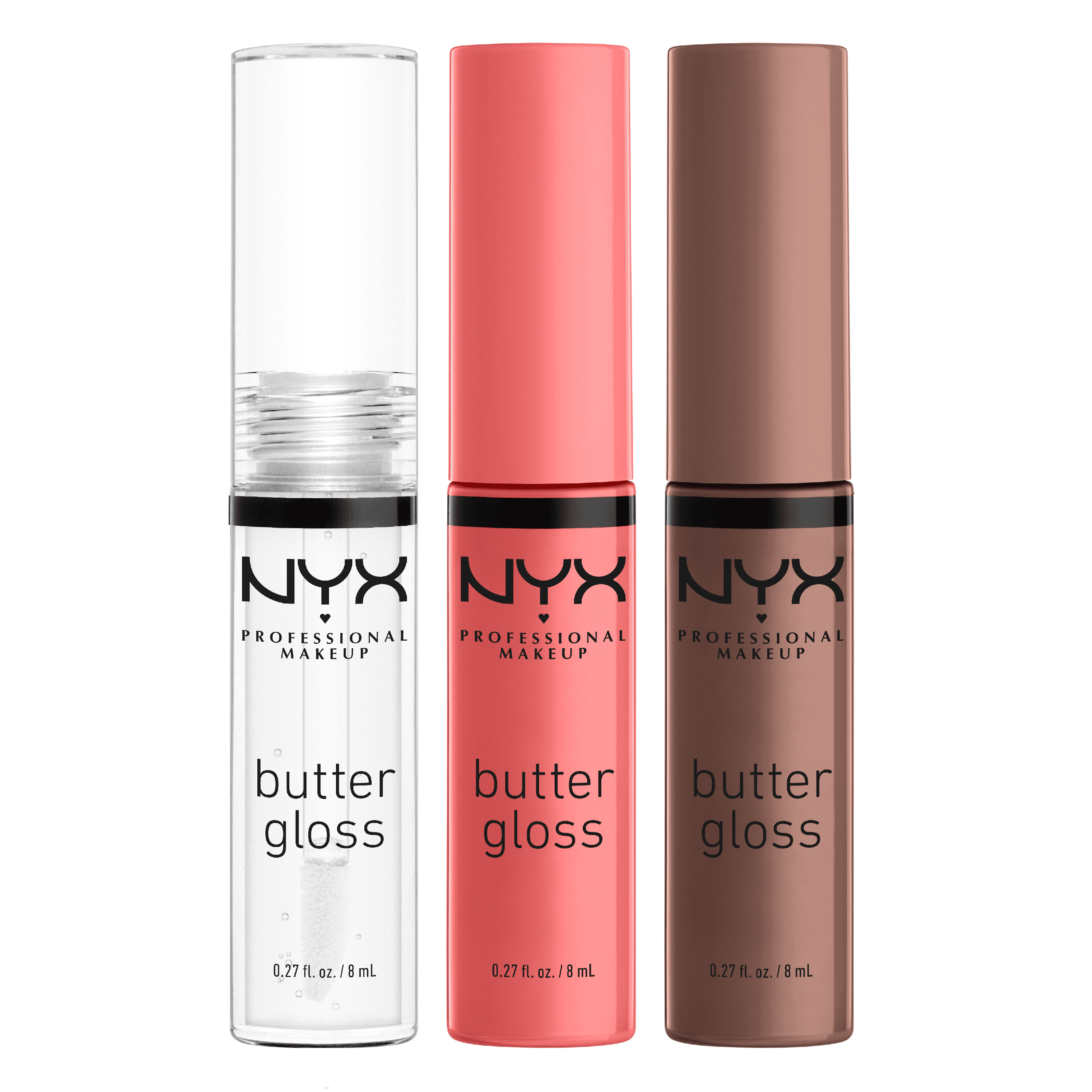 NYX Professional Makeup Mrs. Claus Butter Gloss Trio, Lip Gloss Gift Set