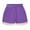 Purple, variant on Women‘s Lace Plus Size Rope Tie Shorts Summer Elastic High Waist Pants Lounge Solid Color Boxers Shorts