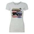 thumbnail image 2 of Wild Bobby Mustang Cobra Performance Ford Cars and Trucks Women Slim Fit Junior Tee, Heather Grey, Large, 2 of 6