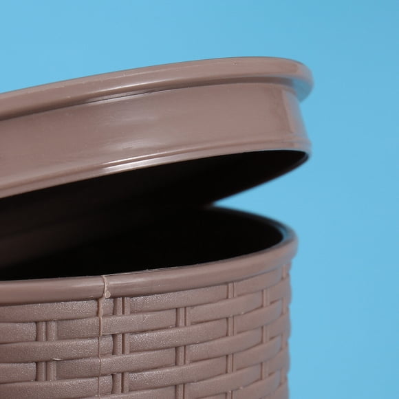 VERDANVERSE Caja Para Pañuelos De De Ratán Tejido Color Marrón Clásico Y