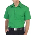 thumbnail image 2 of Omega Men's Short Sleeve Dress Shirt (Classic Green, L), 2 of 4