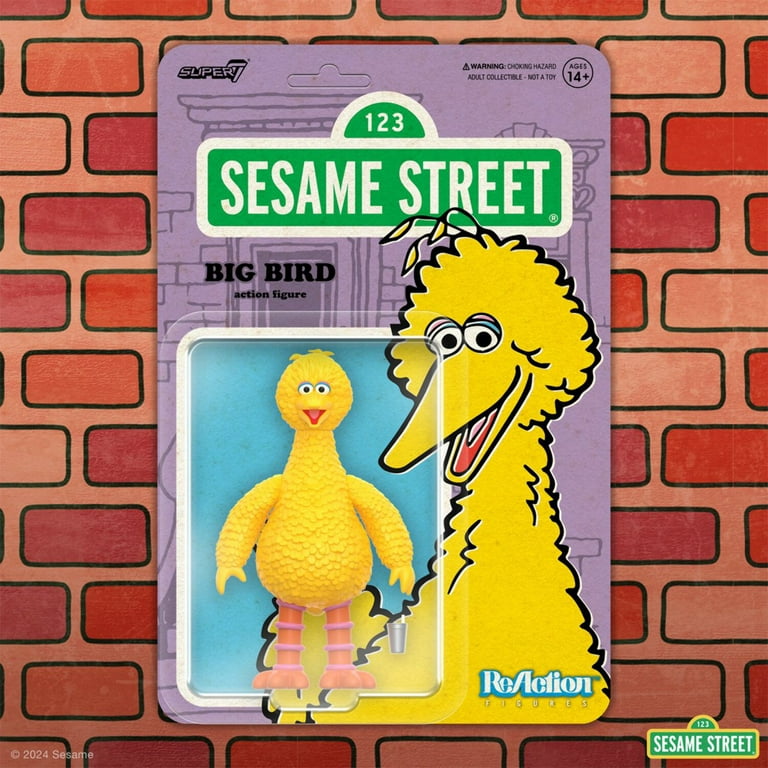 Sesame Street Big Bird 3 3/4-Inch ReAction Figure - Walmart.com