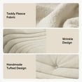 thumbnail image 5 of eChamp Oversized Bean Bag Chair for Adults,Large Teddy Plush Floor Single Sofa Memory Foam Lounge Chair for Living Room,White, 5 of 9