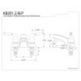 thumbnail image 2 of Kingston Brass Magellan Two Handle 4" Centerset Lavatory Faucet, 2 of 2