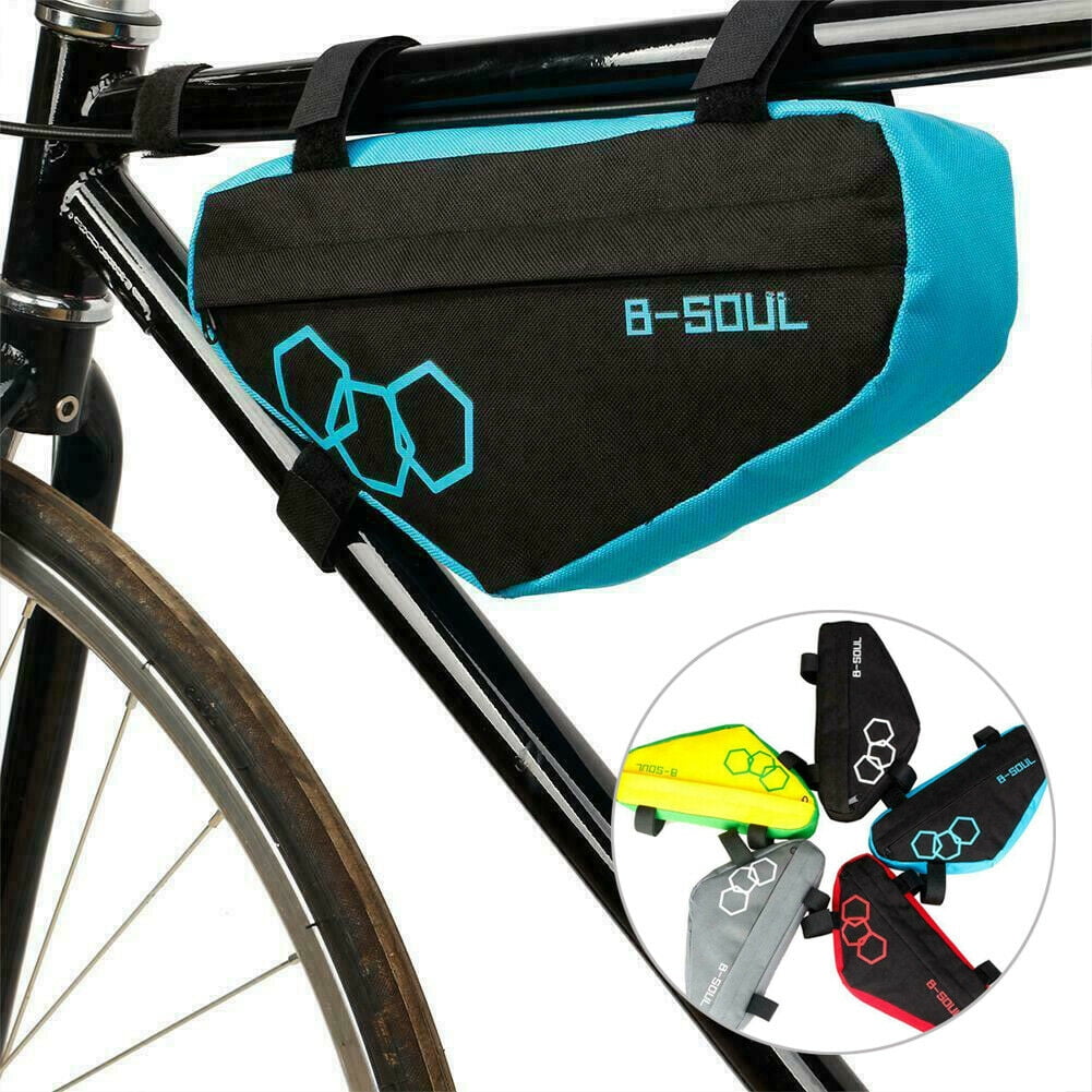Bike Triangle Frame Bag,Road Mountain Cycling Strap Saddle Pouch Bag,Bike Storage Bag