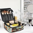 thumbnail image 5 of FORMRS Travel Makeup Bag Large Capacity Train Case Cosmetic Organizer with Adjustable Dividers, Red Tomatoes, 5 of 8