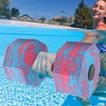 thumbnail image 3 of Octagonal Floating Aqua Dumbbell Camouflage Design Buoyant Resistance Training Equipment for Swimming Water Yoga Rehabilitation (Blue-Red), 3 of 5