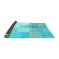 thumbnail image 2 of Ahgly Company Indoor Rectangle Abstract Light Blue Contemporary Area Rugs, 5' x 7', 2 of 4