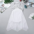 thumbnail image 7 of JanJean Big Girls Halter Sequined Lyrical Dance Dress Skating Perfomance Dance wear Costumes Leotard Ivory 10, 7 of 7