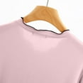 thumbnail image 3 of Fmbrln Womens Pajamas Sets Long Sleeve Pullover Sleepwear Blouse and Elastic Waist Wide Leg Pants Sets Comfy Home Sets Breathable Lightweight Pajamas Sets Pink 2XL, 3 of 5