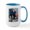 White/Blue Inside, variant on CafePress - Nixon Bowling Large Mug - 15 oz Ceramic Large White Novelty Mug