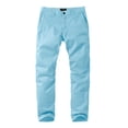 thumbnail image 2 of Pantalones para Hombre Ajustados de Corte Recto y Bajo Entallado Azul Marino Talle 34, 2 of 5