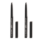 2 Pack L.A. Colors Automatic Eyeliner Pencil Smudge Proof Black CAE661A