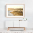thumbnail image 5 of Santa Monica Shoreline 01 - Santa Monica California Photography Beach Coast Sunset Seaside Ocean Scenic Summer Oak Framed Wall Art Print 5 x 7 inches, 5 of 6