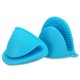 thumbnail image 1 of Paquete de 2 mini guantes de horno de silicona resistentes al calor para cocinar y hornear, color azul Fokelyi HQ-321, 1 of 1