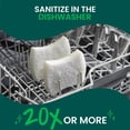 thumbnail image 4 of Scotch-Brite Greener Clean - Esponja exfoliante antiarañazos, esponja para lavar platos, limpiar cocina, rendimiento superior y fabricada con materiales sostenibles, apta para lavaplatos, 1, 4 of 9