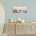 thumbnail image 3 of Stupell Industries White Moon Over Ocean Landscape Painting Gray Framed Art Print Wall Art, 30 x 13, 3 of 10
