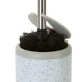 thumbnail image 6 of Bath Bliss Self Closing Lid Toilet Brush and Holder in Terz White, 6 of 8