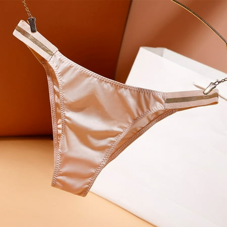 Women Panties G-string Thong Lingerie Satin Underwear Seamless Knickers Briefs