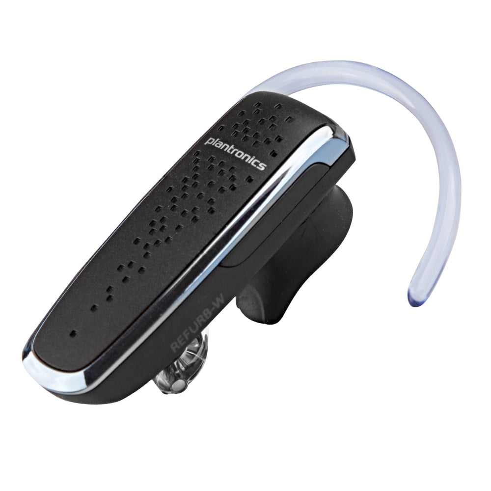 Schwarz PU Leder Tragbar Tasche für Plantronics M50 Bluetooth Headset 