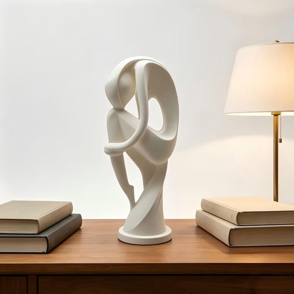 Orangide Abstract Thinker Statue 3D Printed Desktop Ornament Sculpture for Home Office Desk Bookshelf Tabletop Decor Modern Art Decoration Idea Gift