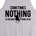 thumbnail image 2 of Instant Message - Camping - Sometimes Nothing is the Right Thing to Do - Men's Jersey Tank Top, 2 of 5