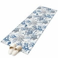 thumbnail image 2 of 2x6 Kitchen Runner Rug, Blue Coastal Non-Skid Rubber Backing Large Rectangle Rugs - Living Room Bedroom Home Office, Summer Nautical Ocean Beach Coral Fish Indoor Floor Mat Carpets Washable Rug, 2 of 9
