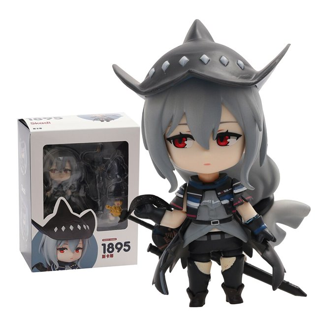 1895 Arknights Skadi Kawaii Anime niños niñas PVC figura de acción versión Q mantequilla decoración Anime juguete para regalo zhangyuxiang unisex