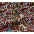 thumbnail image 5 of oneOone Cotton Jersey Brown Fabric Abstract Craft Projects Decor Fabric Printed By The Yard 58 Inch Wide, 5 of 5