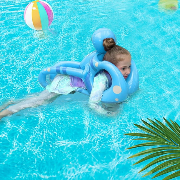 Chaleco de natación inflable shamjiam Flotador de piscina Azul