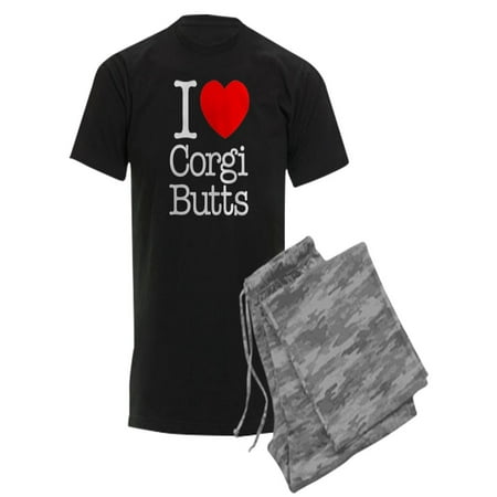 

CafePress - I Heart Corgi Butts - Men s Dark Pajamas