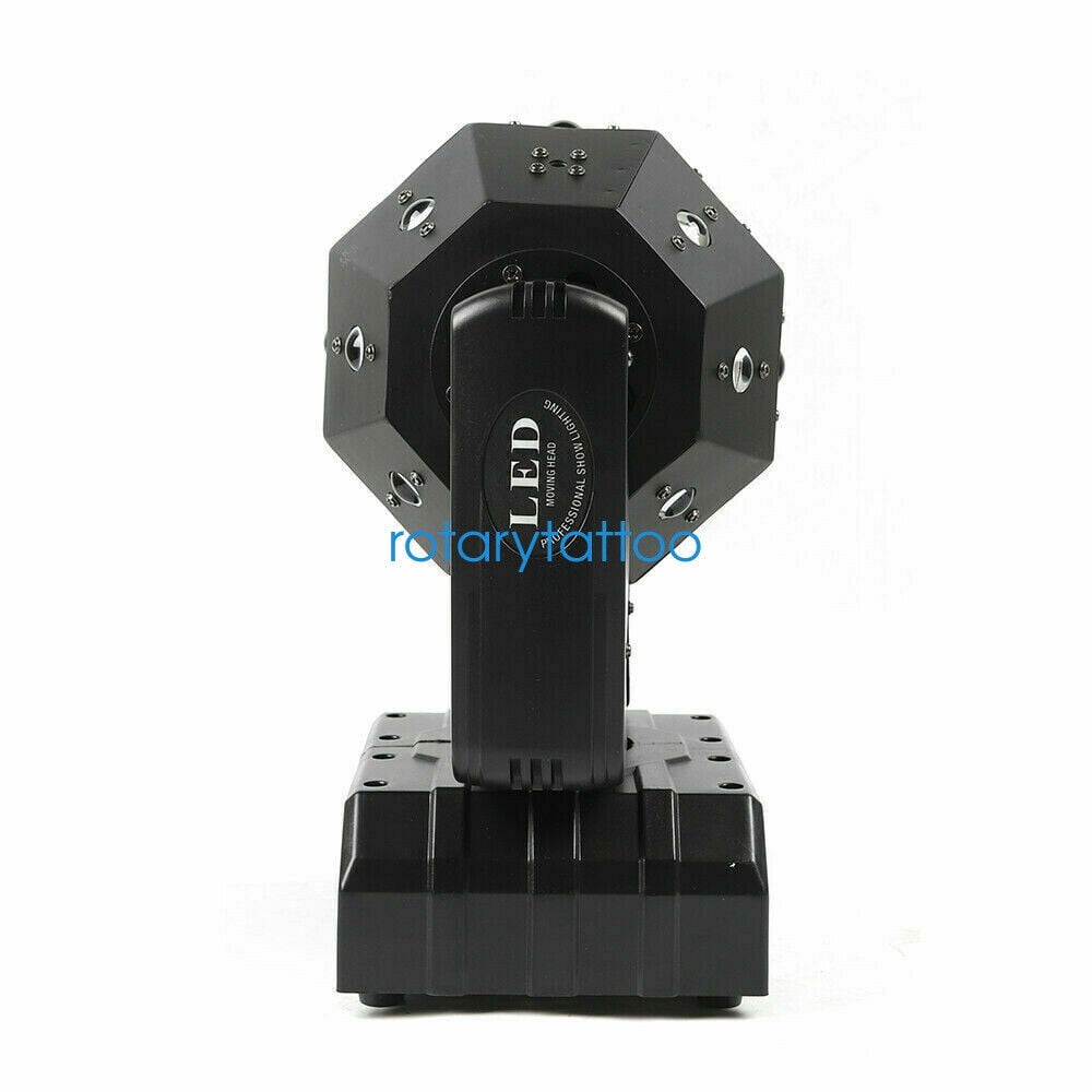 DENEST 16 LED Moving Head RGB Stage Light, DMX Sound Activated DJ Disco Lamp